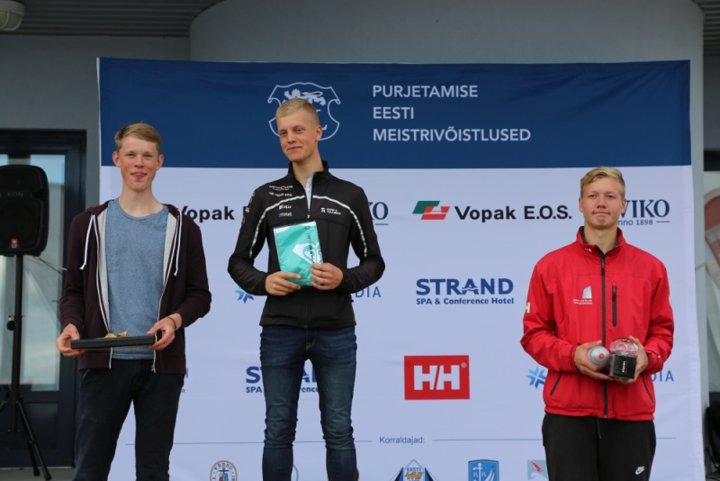 Laser Radial klassi üldarvestuse esikolmik Foto autor: Riina Ramst