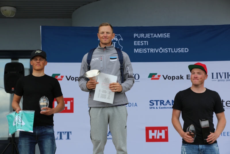 Laser Standard klassi üldarvestuse esikolmik Foto autor: Riina Ramst